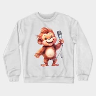 Orangutan Singing Crewneck Sweatshirt